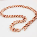 Rose Gold Single-Clasp Stainless Steel Collar