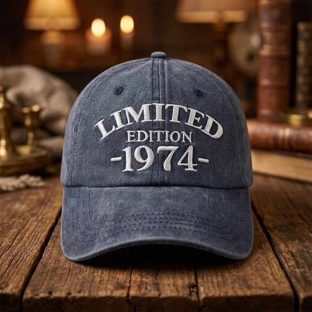 1974 Birthday Navy Baseball Cap