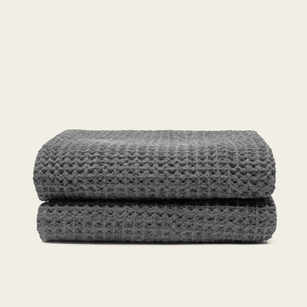 Sedona White Cotton Waffle Weave Bath Towel - Image 39