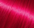 Set of 18-inch straight I-Tip human hair extensions in magenta and pink colors