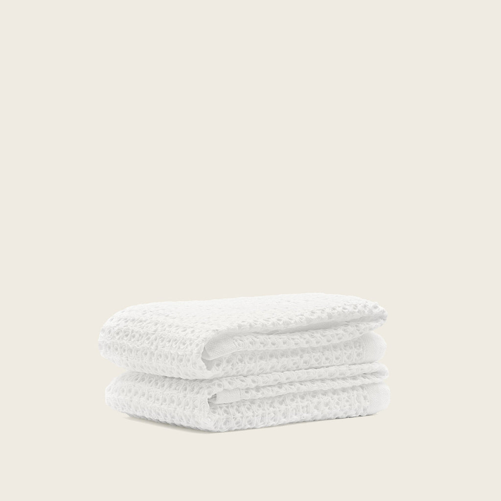 Sedona White Cotton Waffle Weave Bath Towel - Image 14