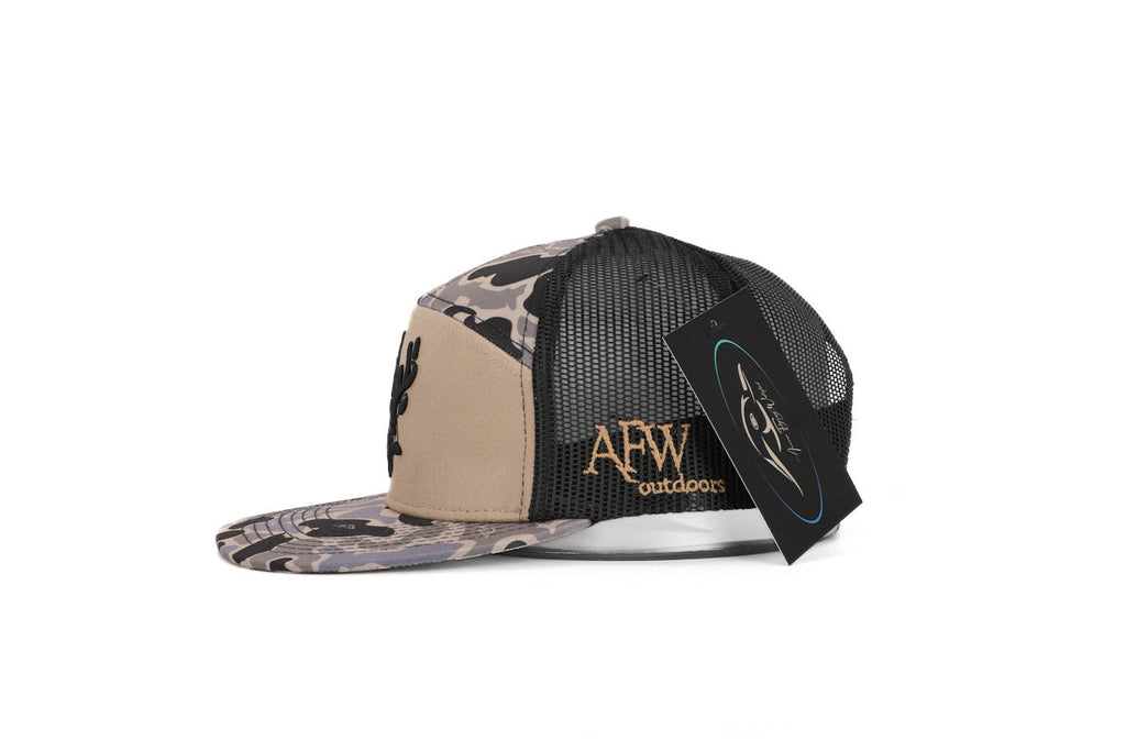 Youth 7 Panel Hardwoods-II Snapback Hat with 3D Puff Buck
