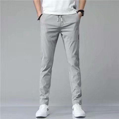 Men's Straight Leg Sweats - Lightweight, Casual, Korean-Inspired