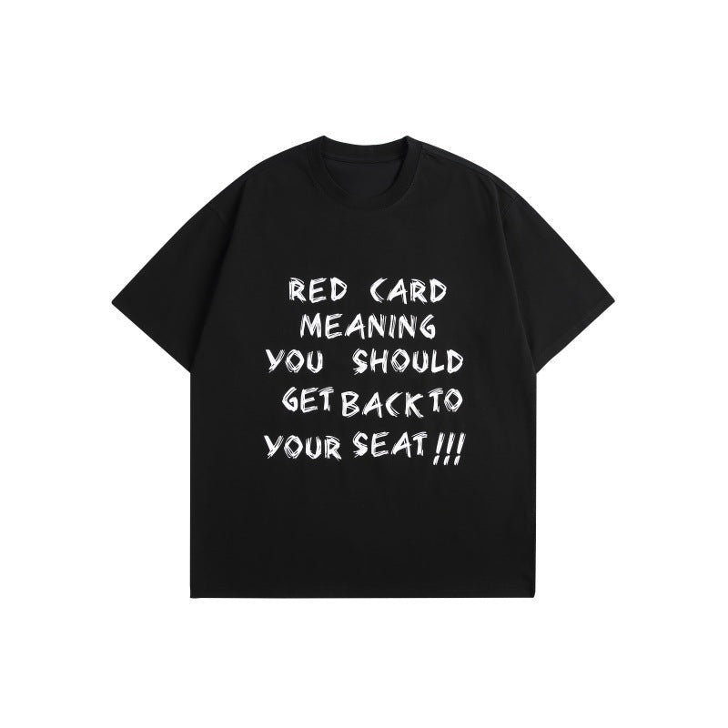 White Loose Fit Letter Print Short Sleeve Graphic Tee