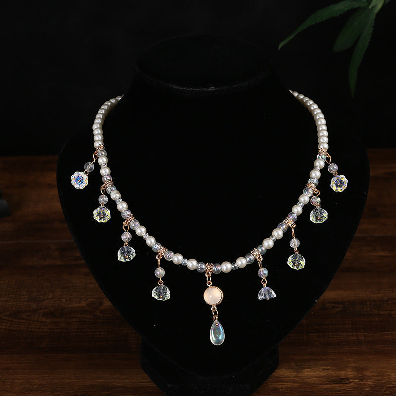 Classical Cheongsam Necklace, Ancient Style Han Dynasty, Ancient Costume Collar For Women, Retro Fairy Costume, Douyin Same Style Accessories For Women