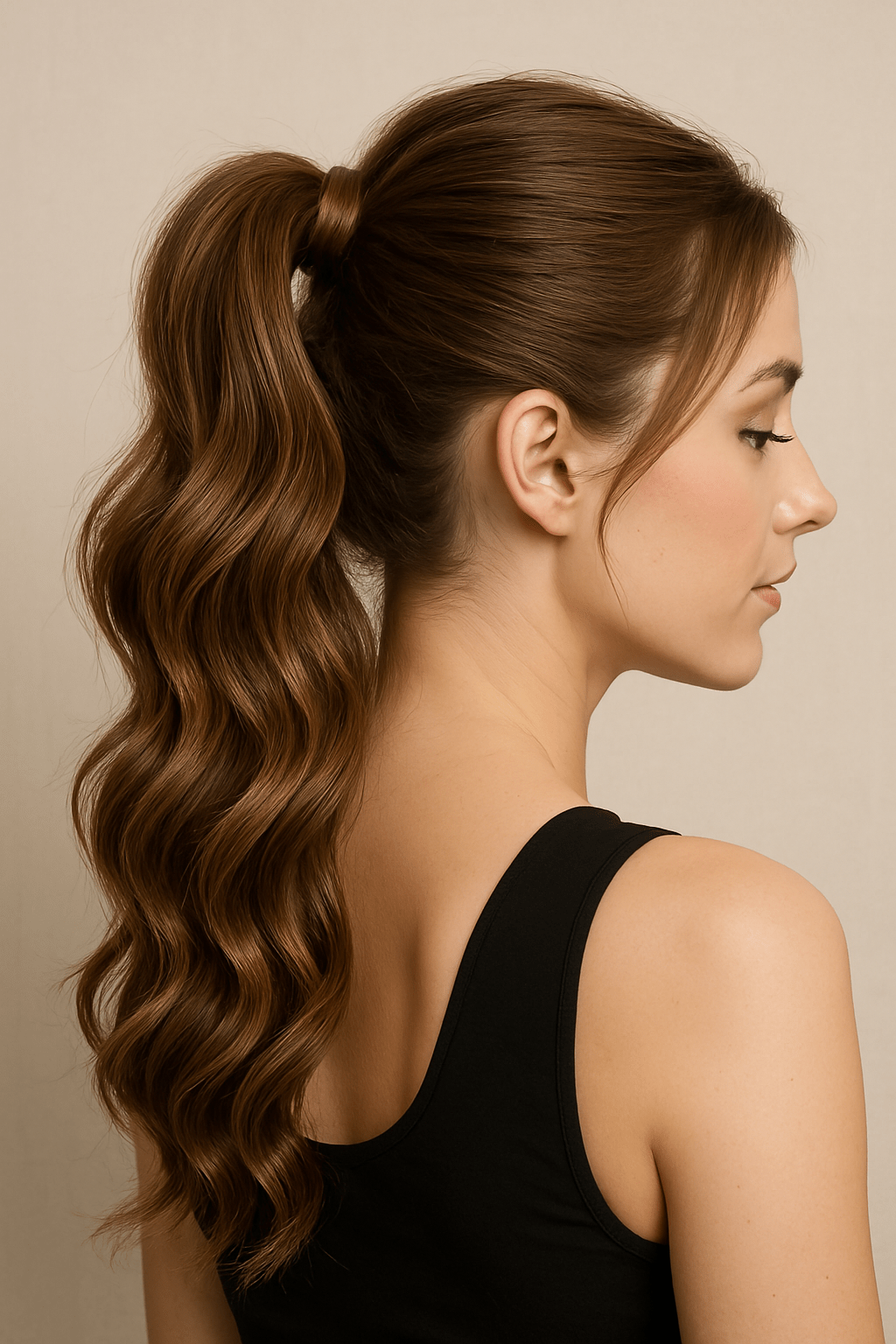 VIP Body Wave human hair ponytail extension available in 18 and 24 inch lengths