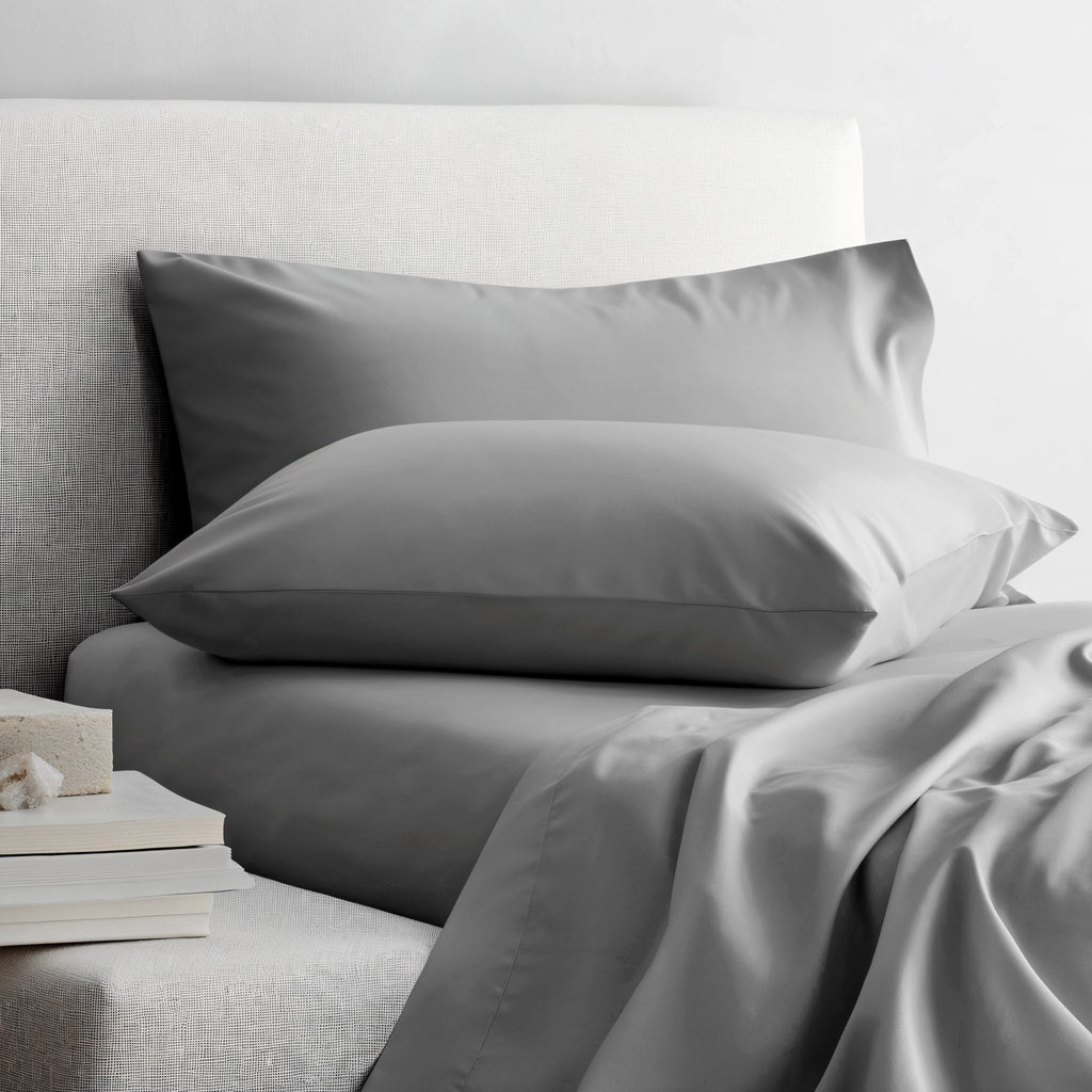 Australian Cotton Sateen Sheet Set in Solid and Stripe - Image 22