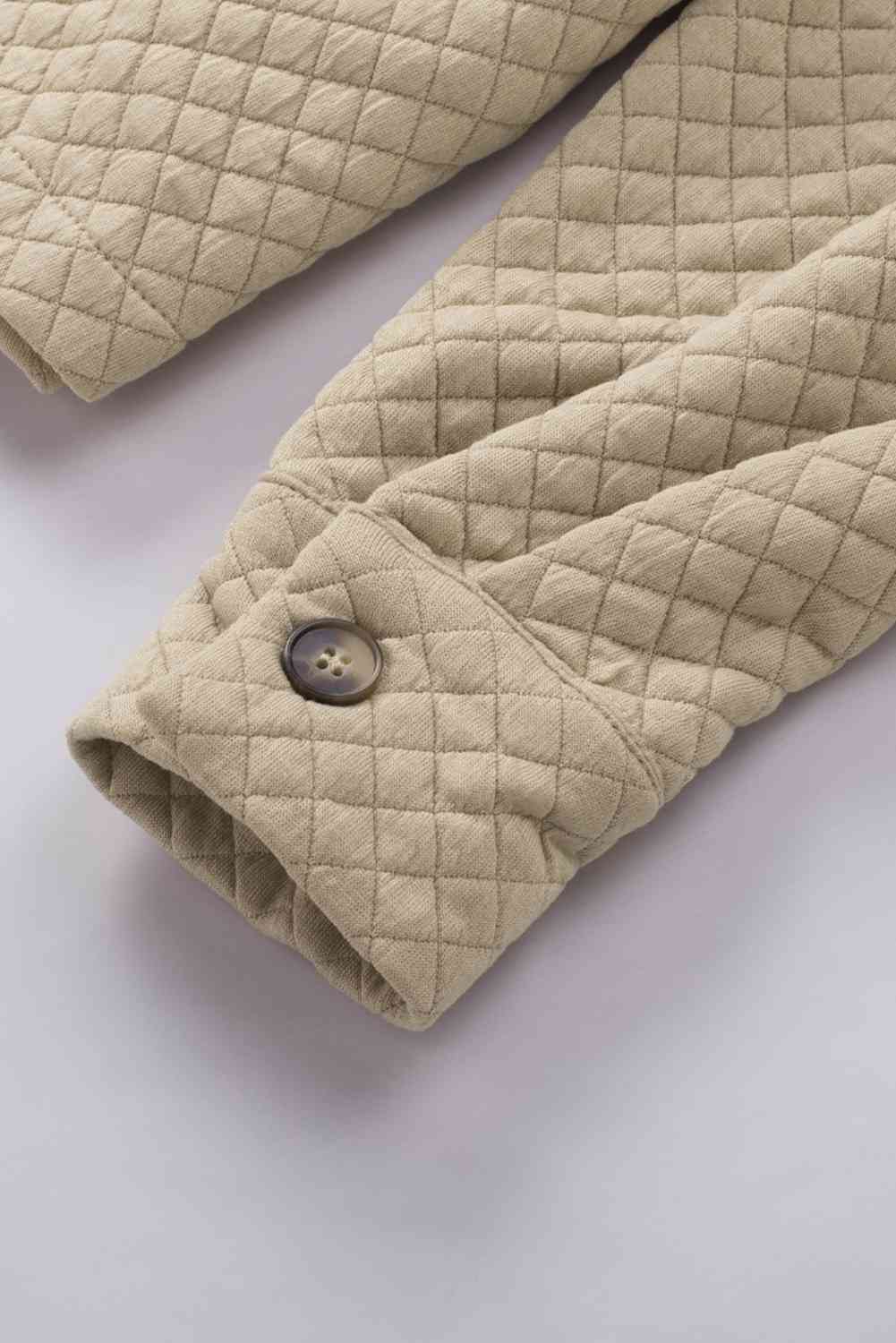 Classic Lightweight Button-Down Collared Jacket with Pockets