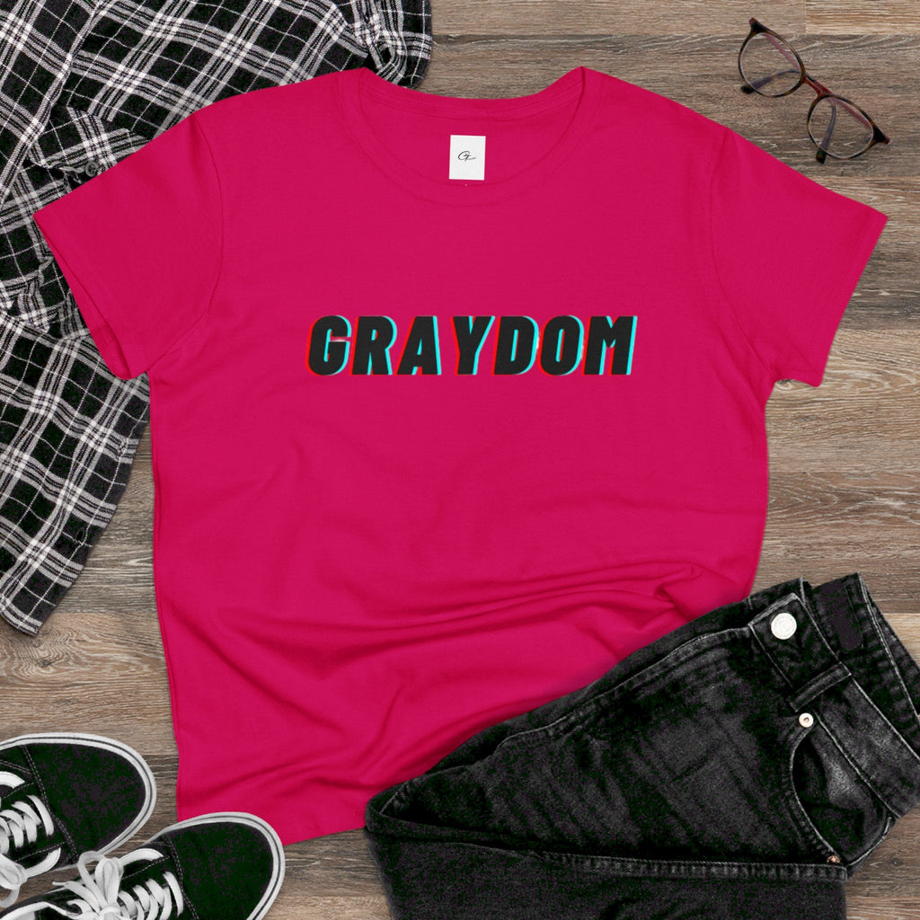 Women's Midweight Cotton Crew Neck Tee - Minimalist Streetwear Style