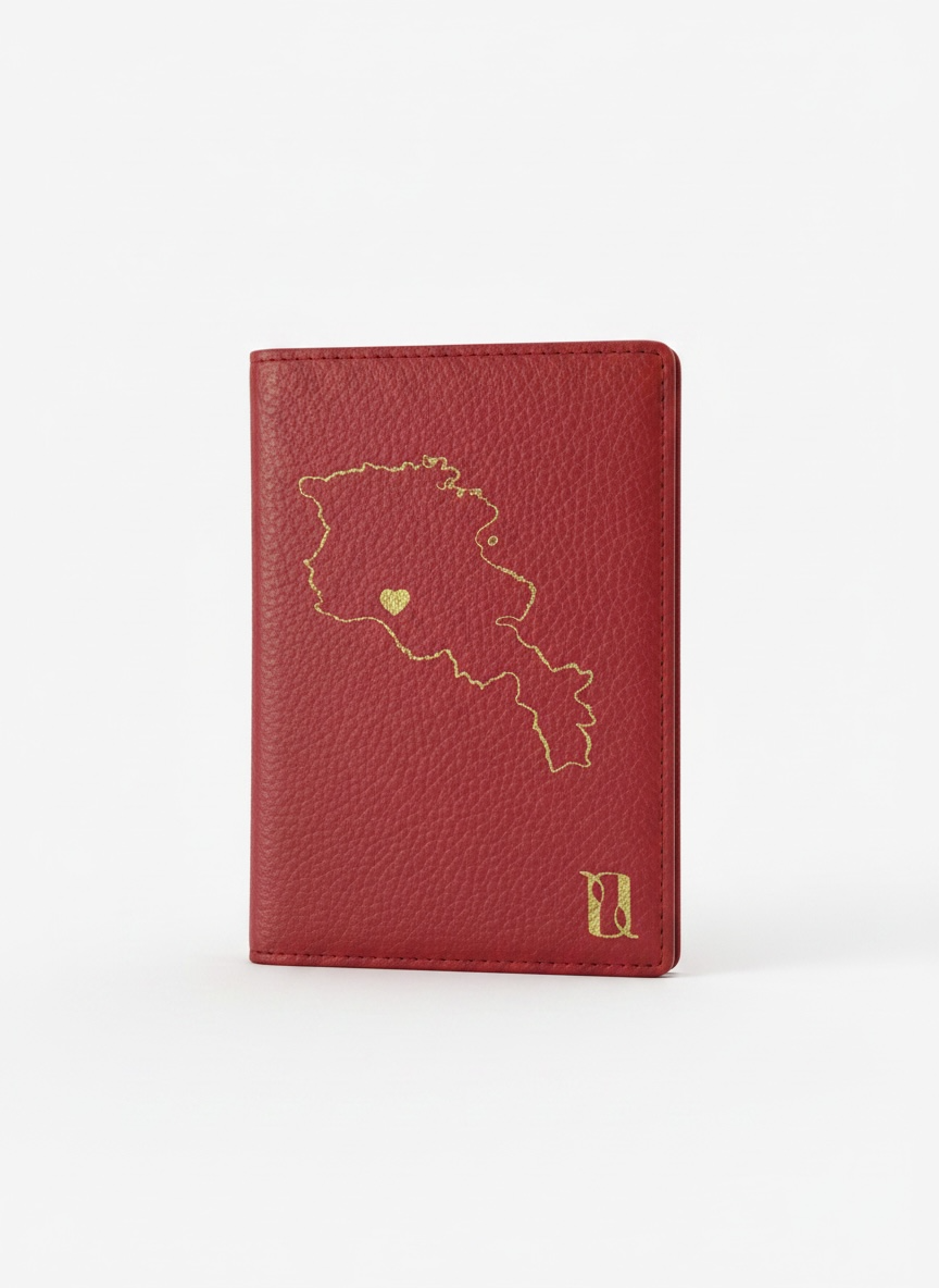 Love Armenia Passport Holder & Luggage Tag Travel Gift Set