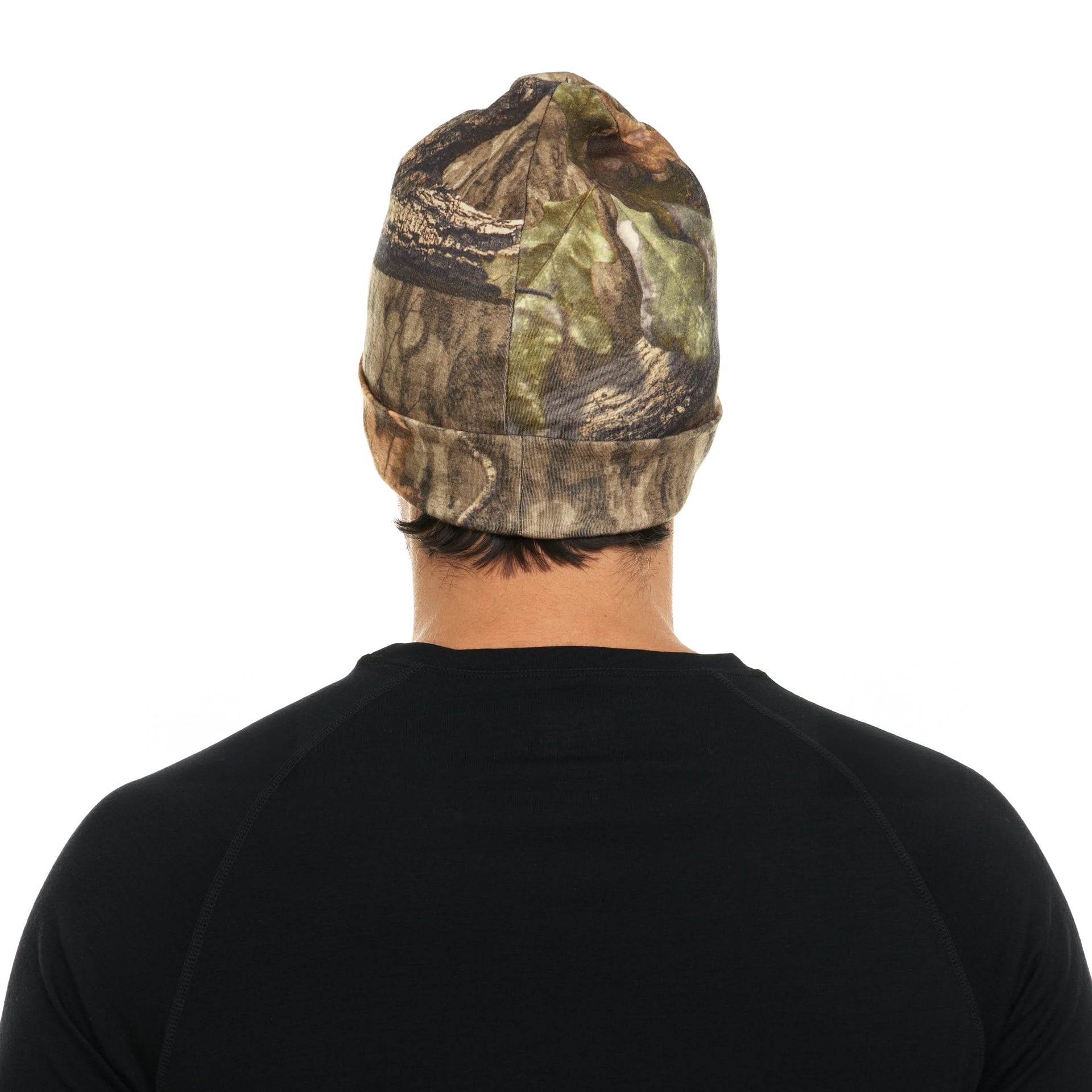 Lightweight Merino Wool Cuff Beanie - Solid Knit Hat