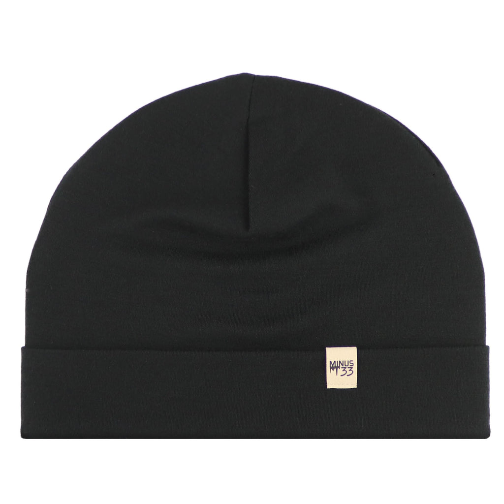 Lightweight Merino Wool Cuff Beanie - Solid Knit Hat