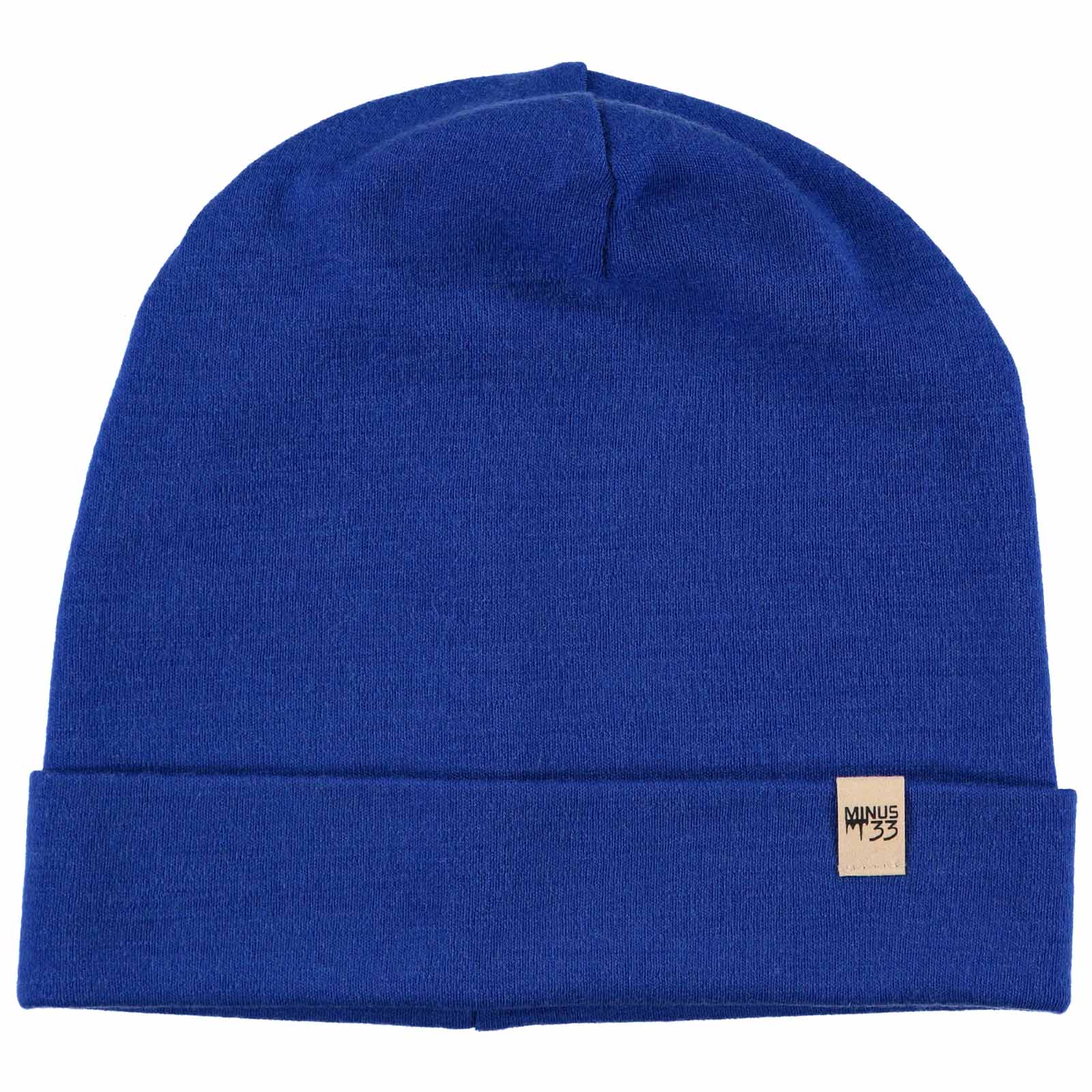 Lightweight Merino Wool Cuff Beanie - Solid Knit Hat