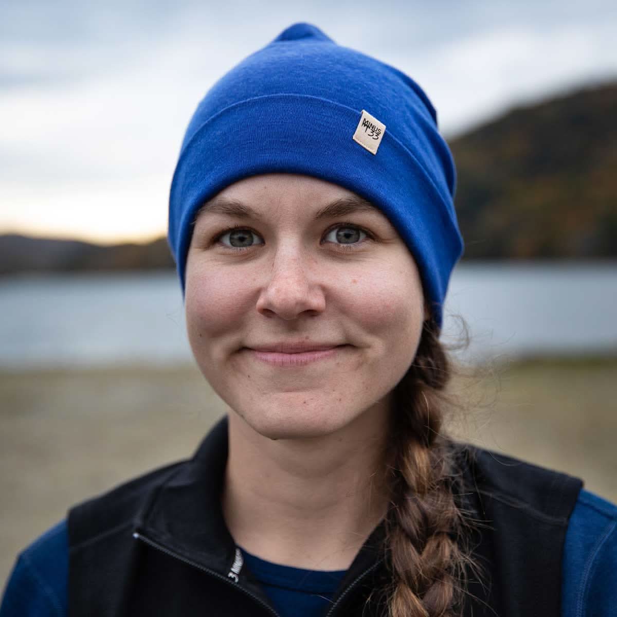 Lightweight Merino Wool Cuff Beanie - Solid Knit Hat