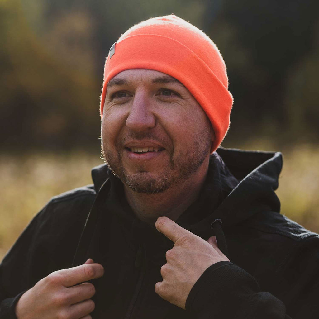 Lightweight Merino Wool Cuff Beanie - Solid Knit Hat