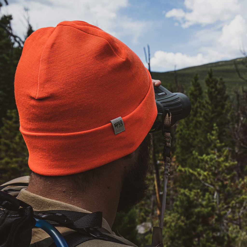 Lightweight Merino Wool Cuff Beanie - Solid Knit Hat