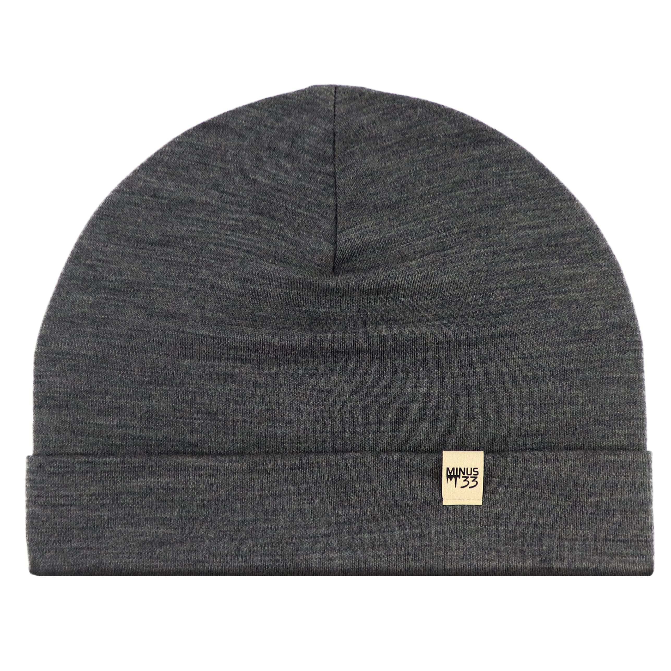 Lightweight Merino Wool Cuff Beanie - Solid Knit Hat