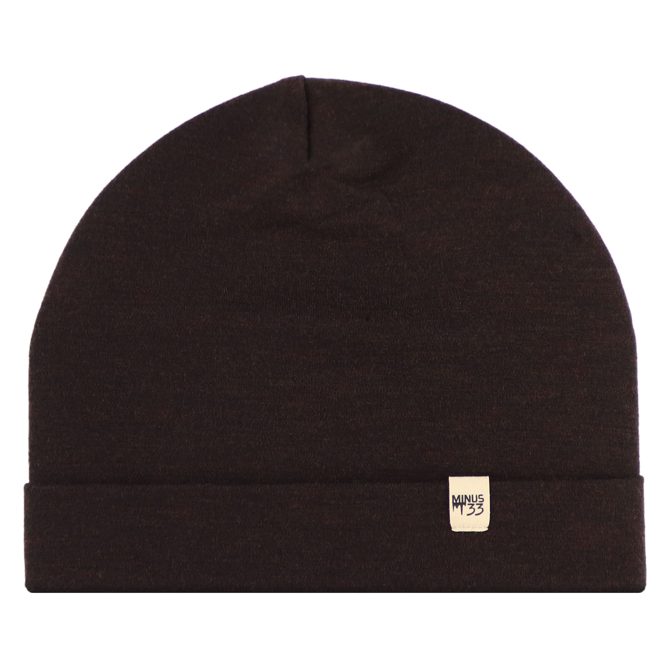 Lightweight Merino Wool Cuff Beanie - Solid Knit Hat