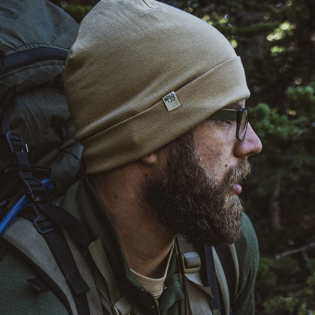 Lightweight Merino Wool Cuff Beanie - Solid Knit Hat