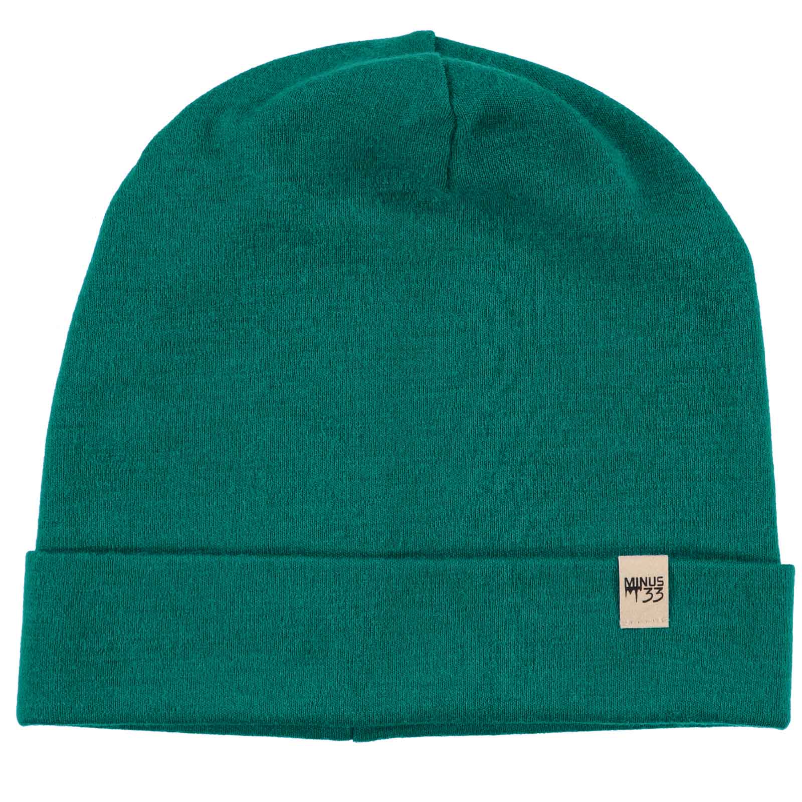 Lightweight Merino Wool Cuff Beanie - Solid Knit Hat
