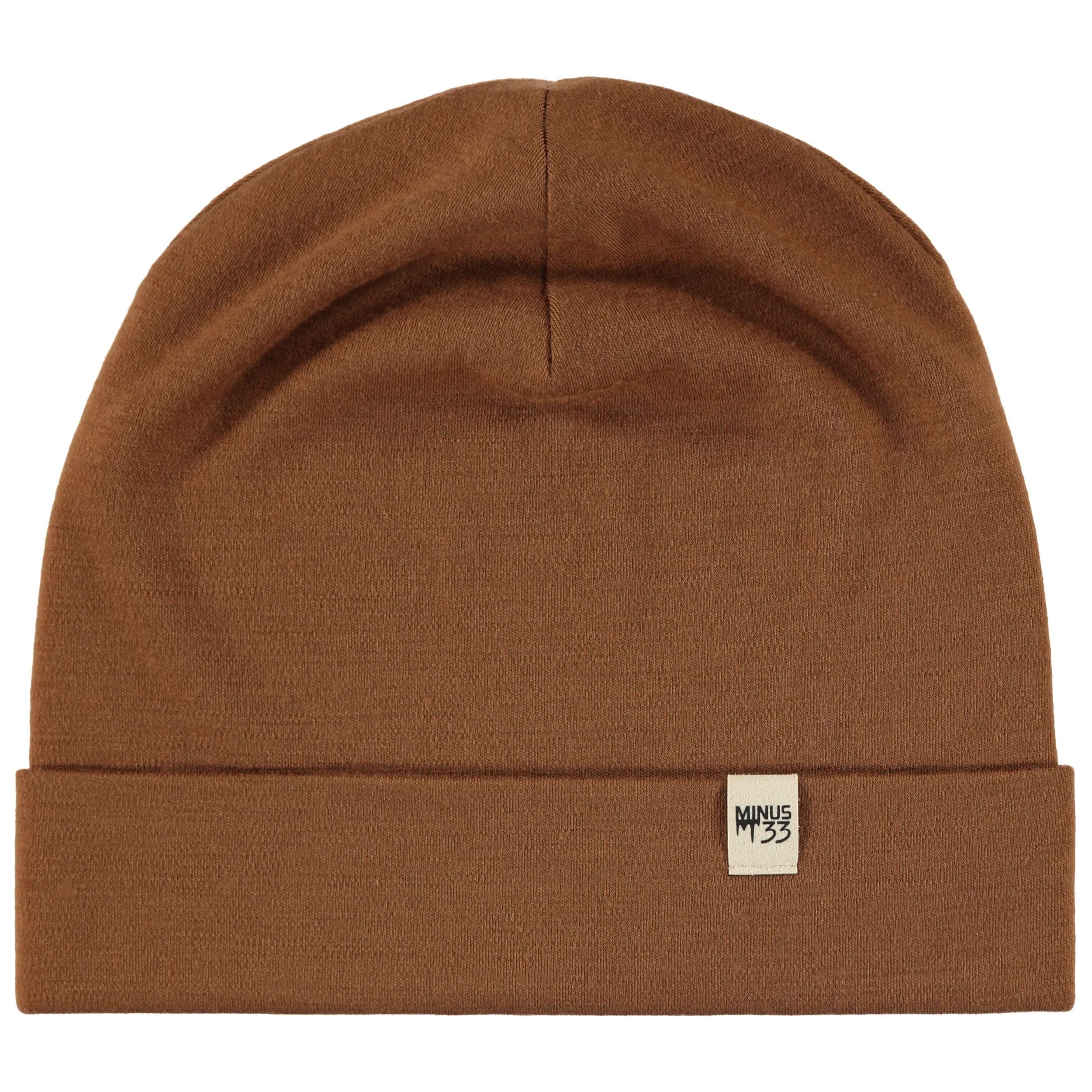 Lightweight Merino Wool Cuff Beanie - Solid Knit Hat