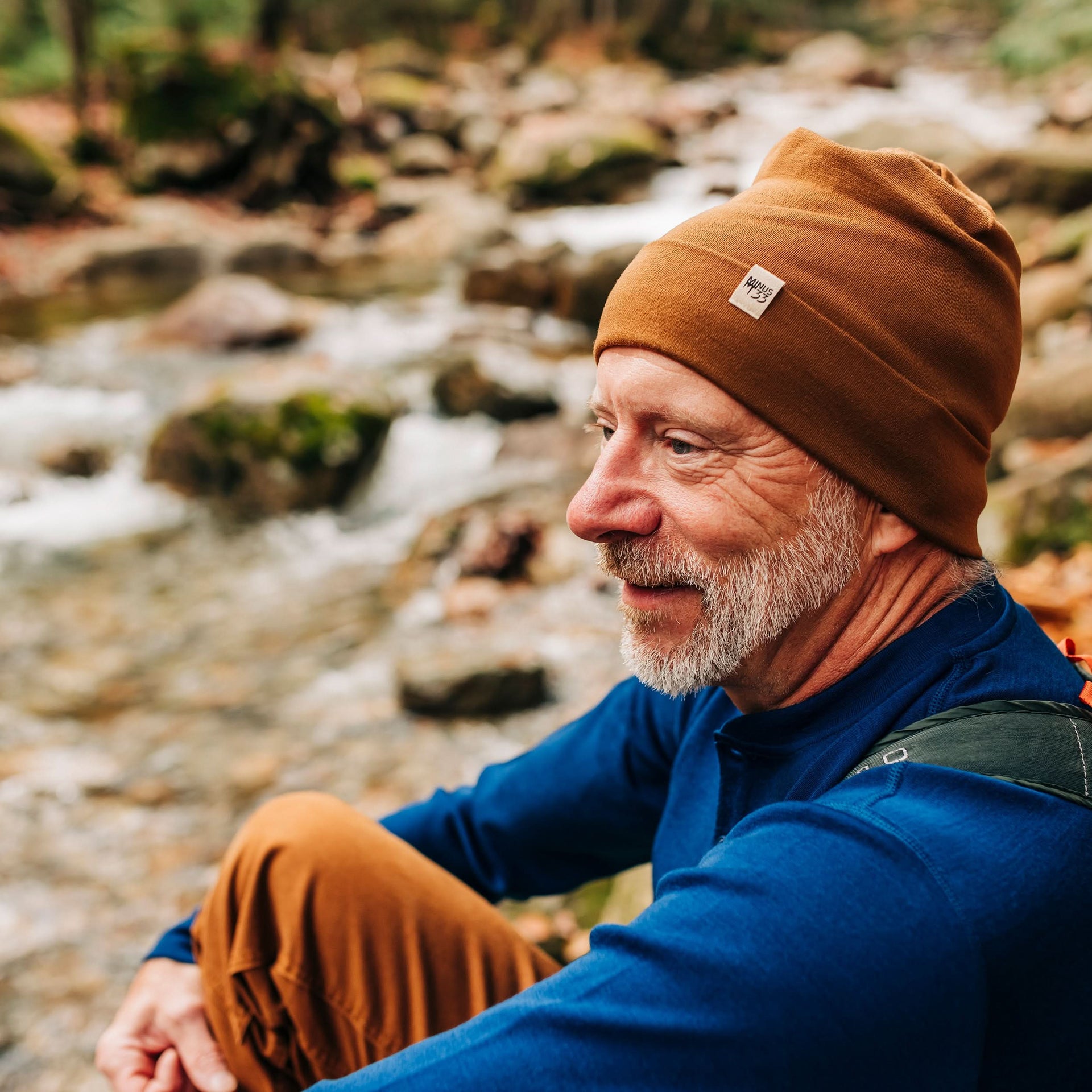 Lightweight Merino Wool Cuff Beanie - Solid Knit Hat