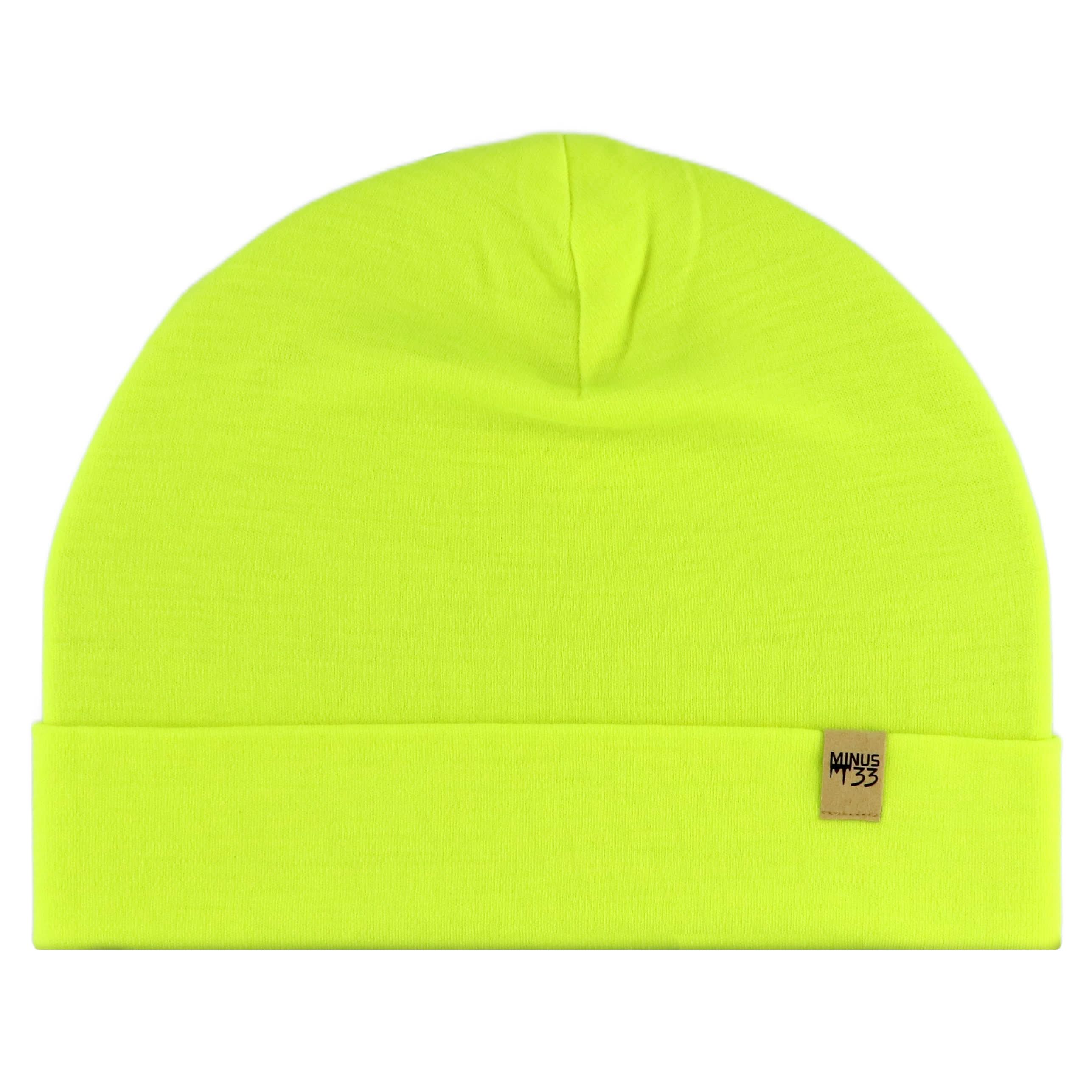Lightweight Merino Wool Cuff Beanie - Solid Knit Hat