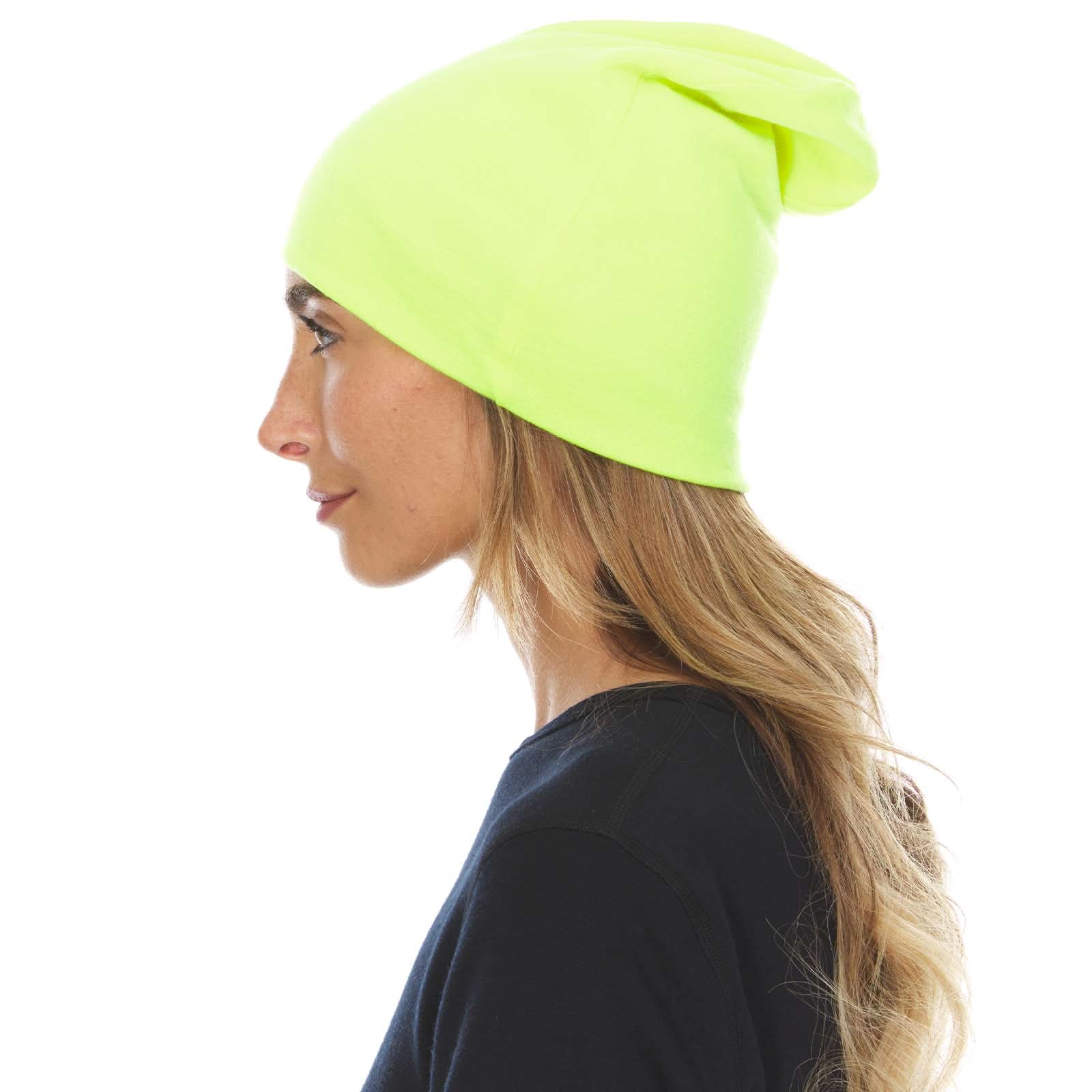Lightweight Merino Wool Cuff Beanie - Solid Knit Hat