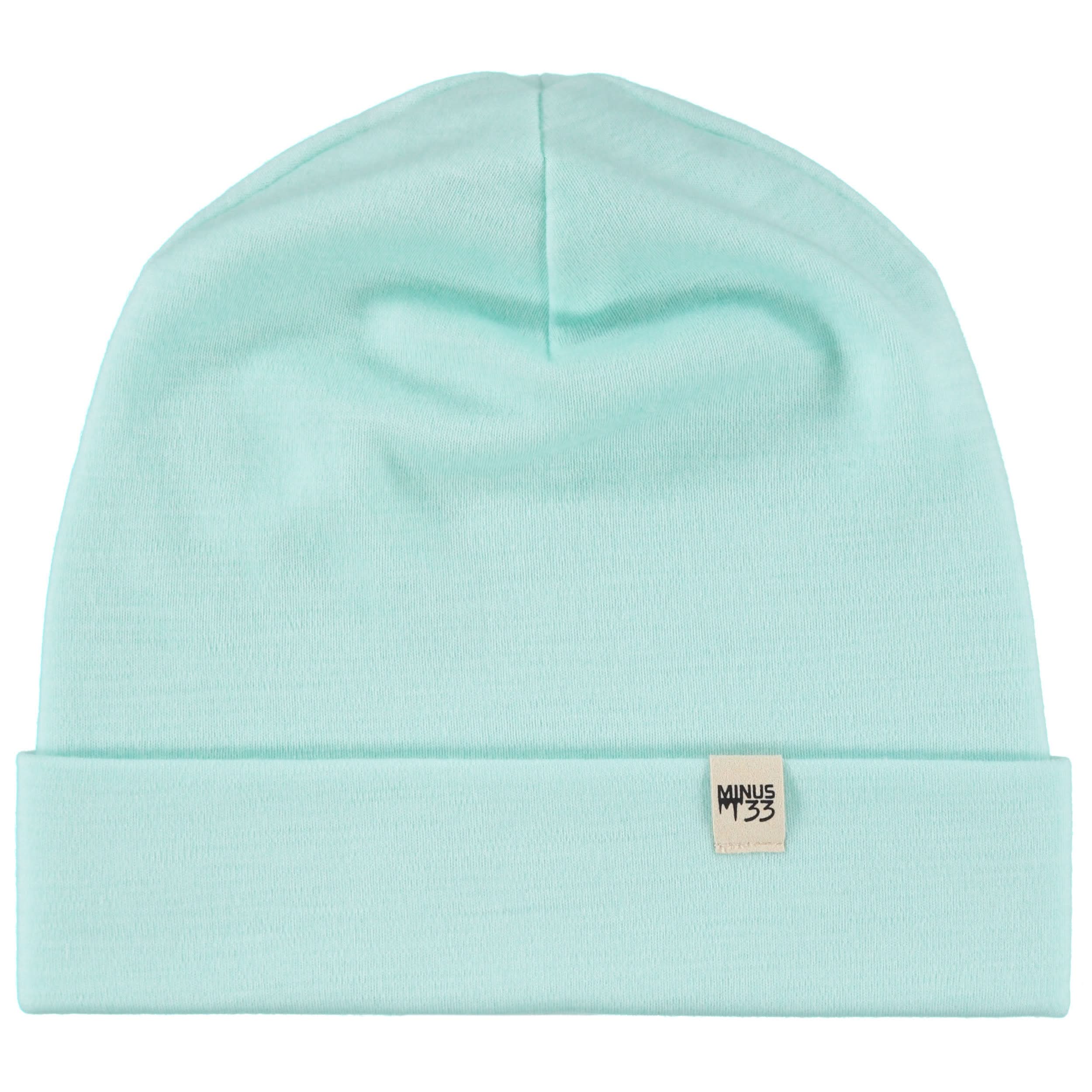 Lightweight Merino Wool Cuff Beanie - Solid Knit Hat