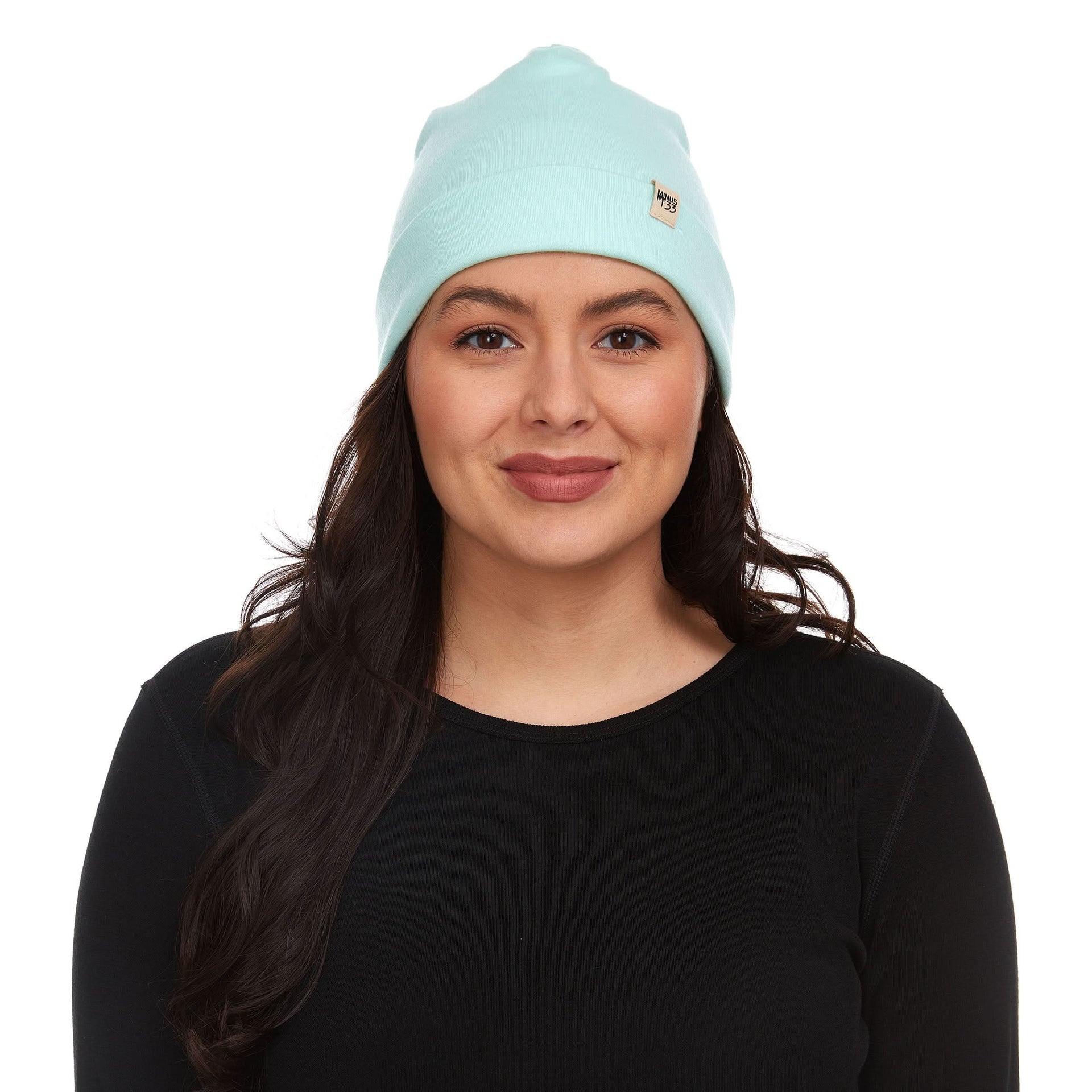 Lightweight Merino Wool Cuff Beanie - Solid Knit Hat
