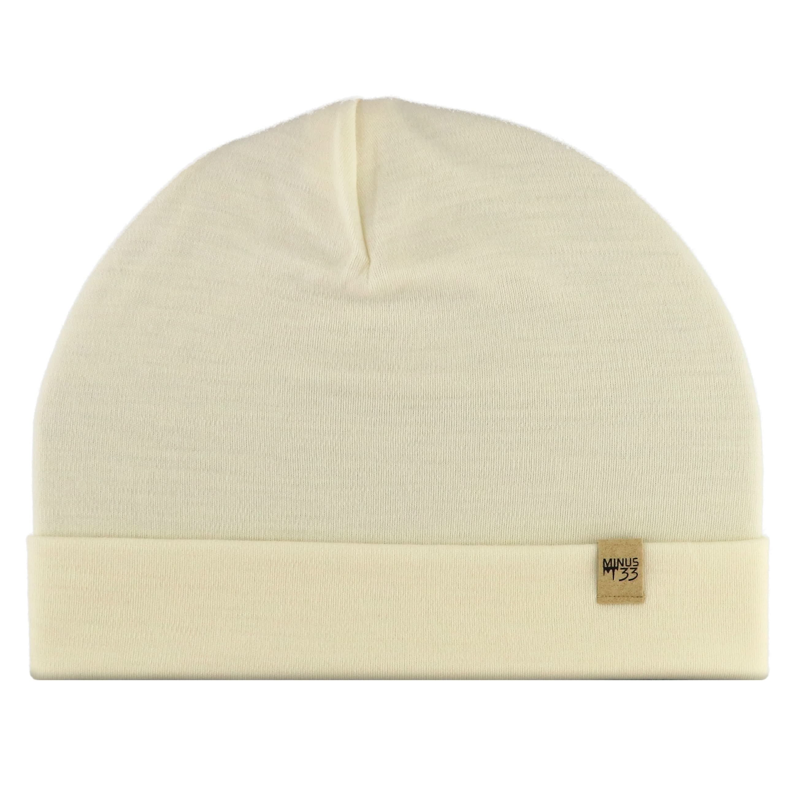 Lightweight Merino Wool Cuff Beanie - Solid Knit Hat