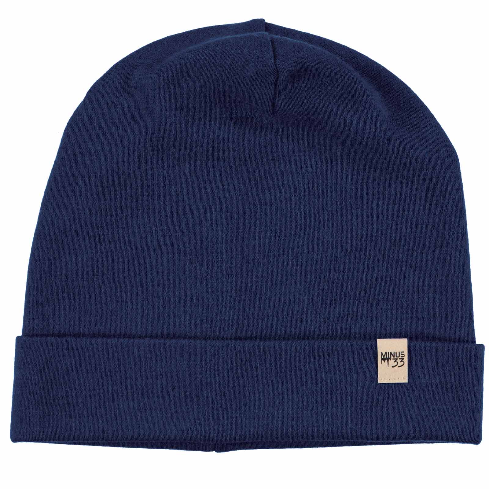 Lightweight Merino Wool Cuff Beanie - Solid Knit Hat