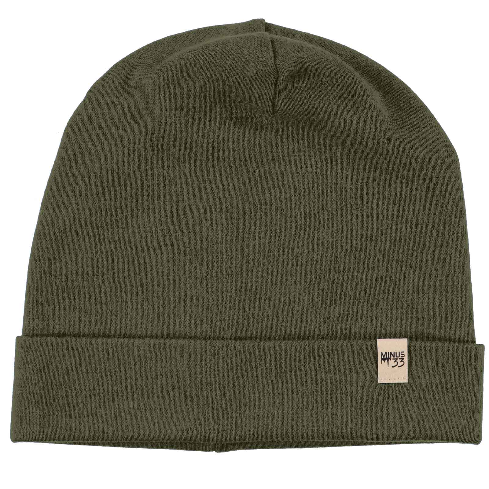 Lightweight Merino Wool Cuff Beanie - Solid Knit Hat