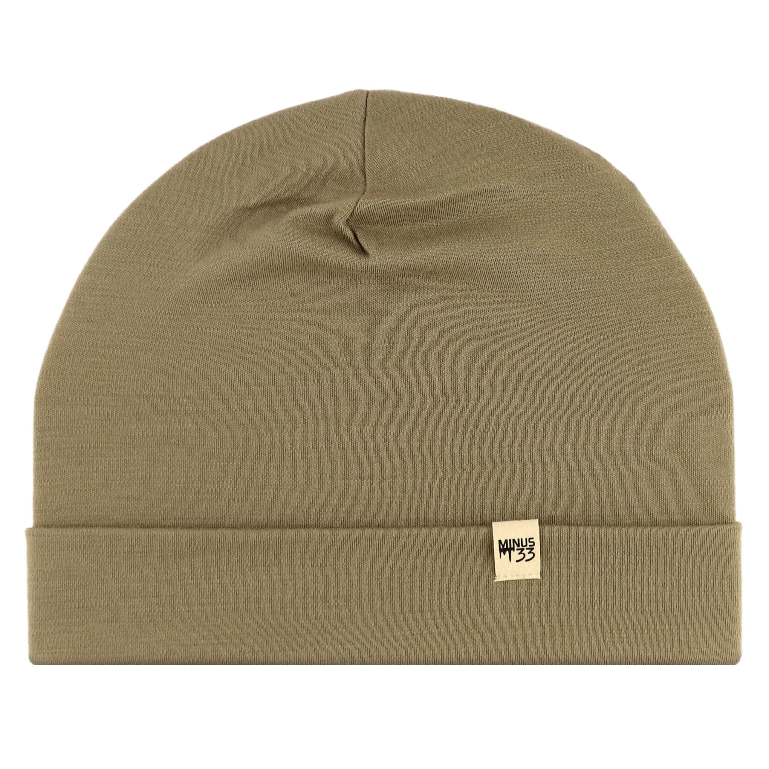 Lightweight Merino Wool Cuff Beanie - Solid Knit Hat