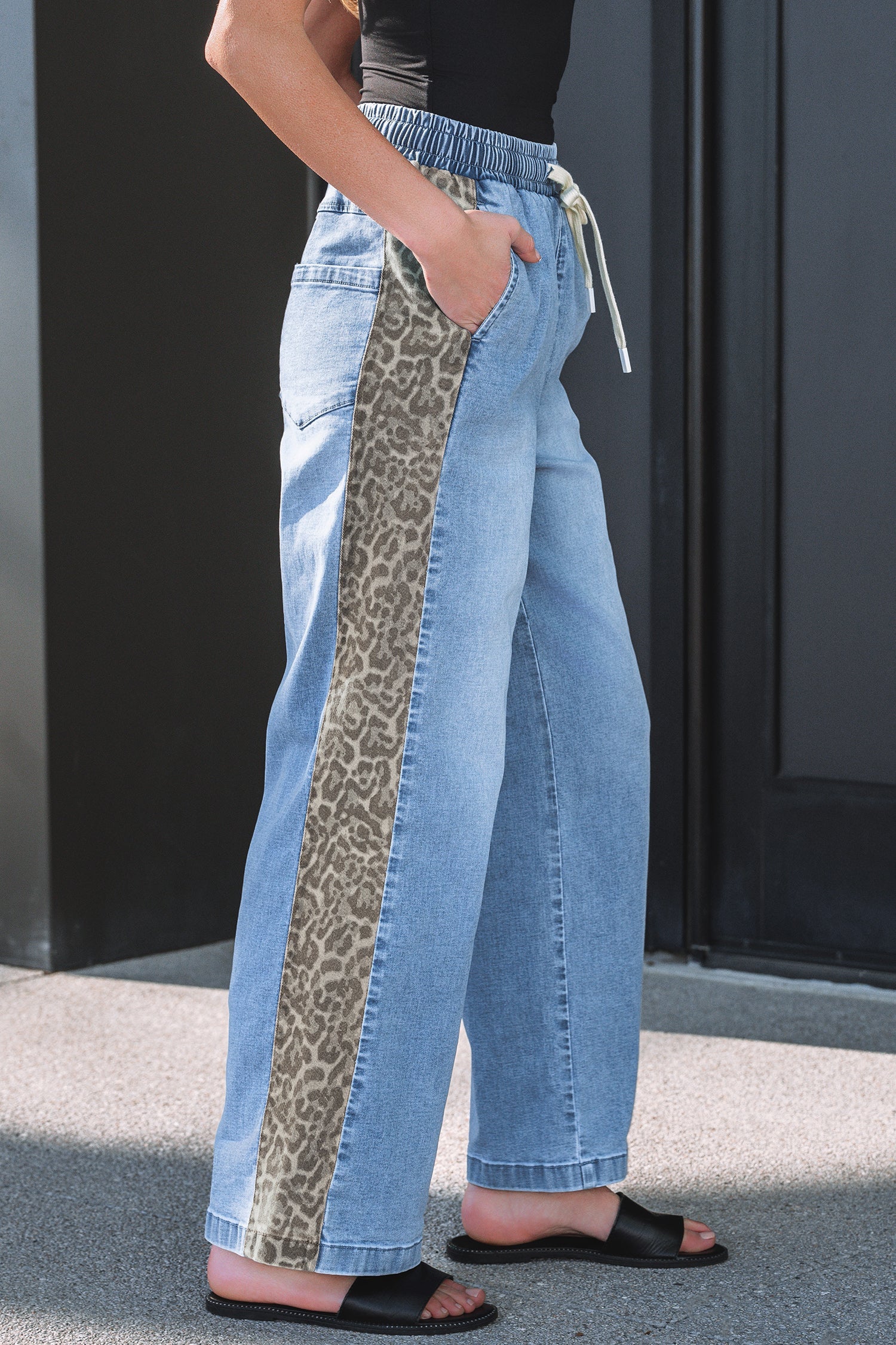 Avianna Panel Wide Leg Jeans