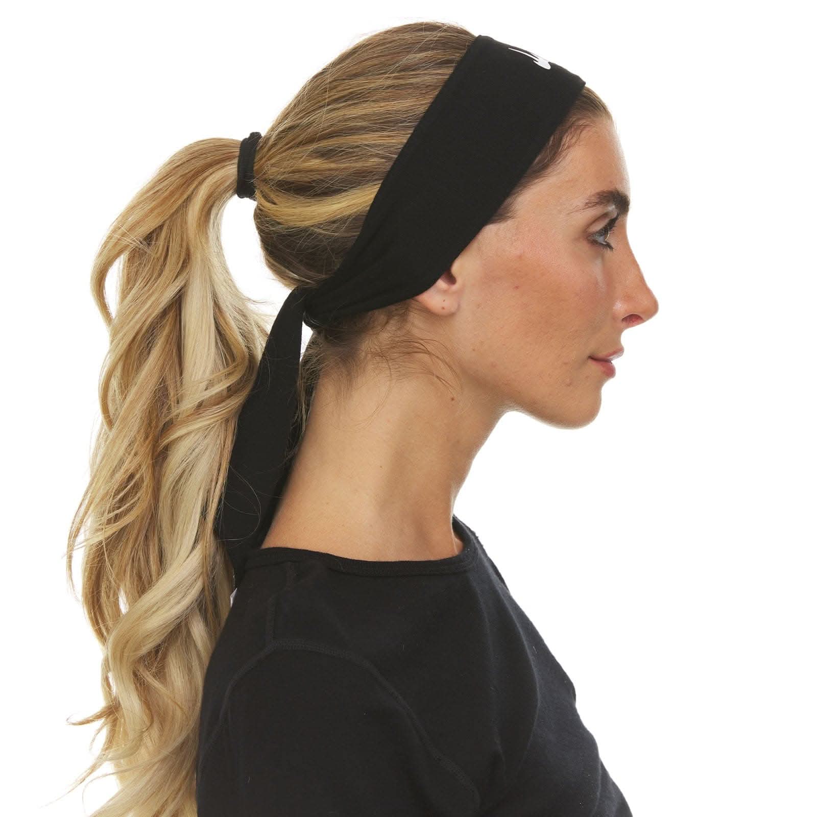 Merino Wool Tie Headband - Microweight Moisture-Wicking Sweatband