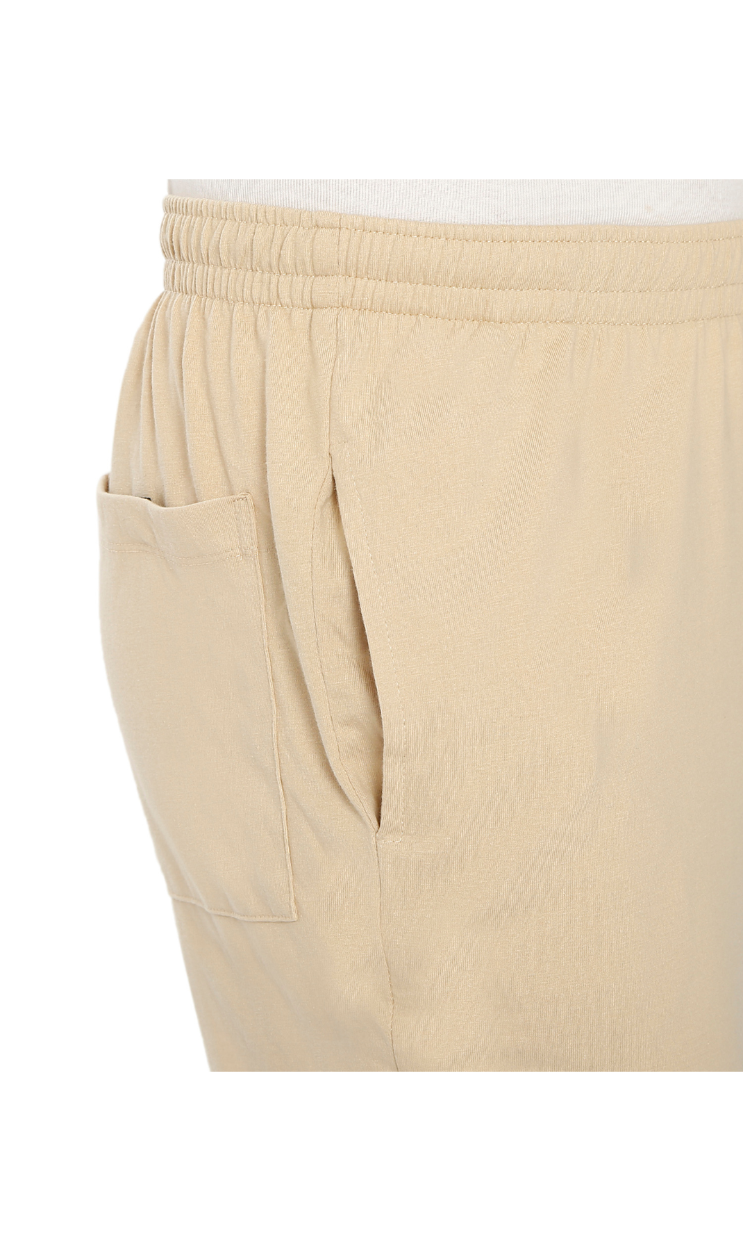 Men's Pull-On Elastic Waist Knit Pants - Relaxed Fit Lounge Trousers
