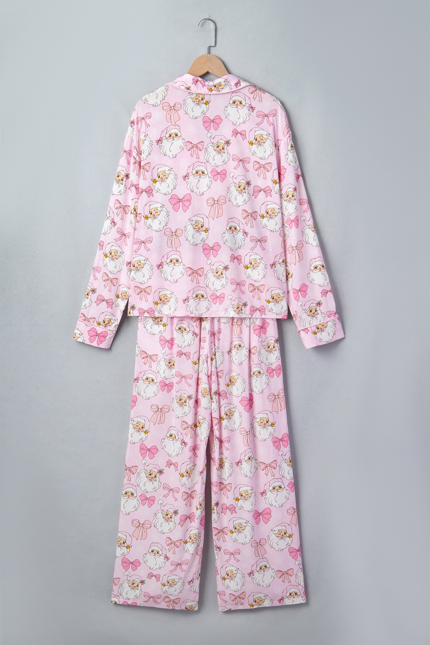 Christmas Santa Long Sleeve Top & Pants Pajama Set
