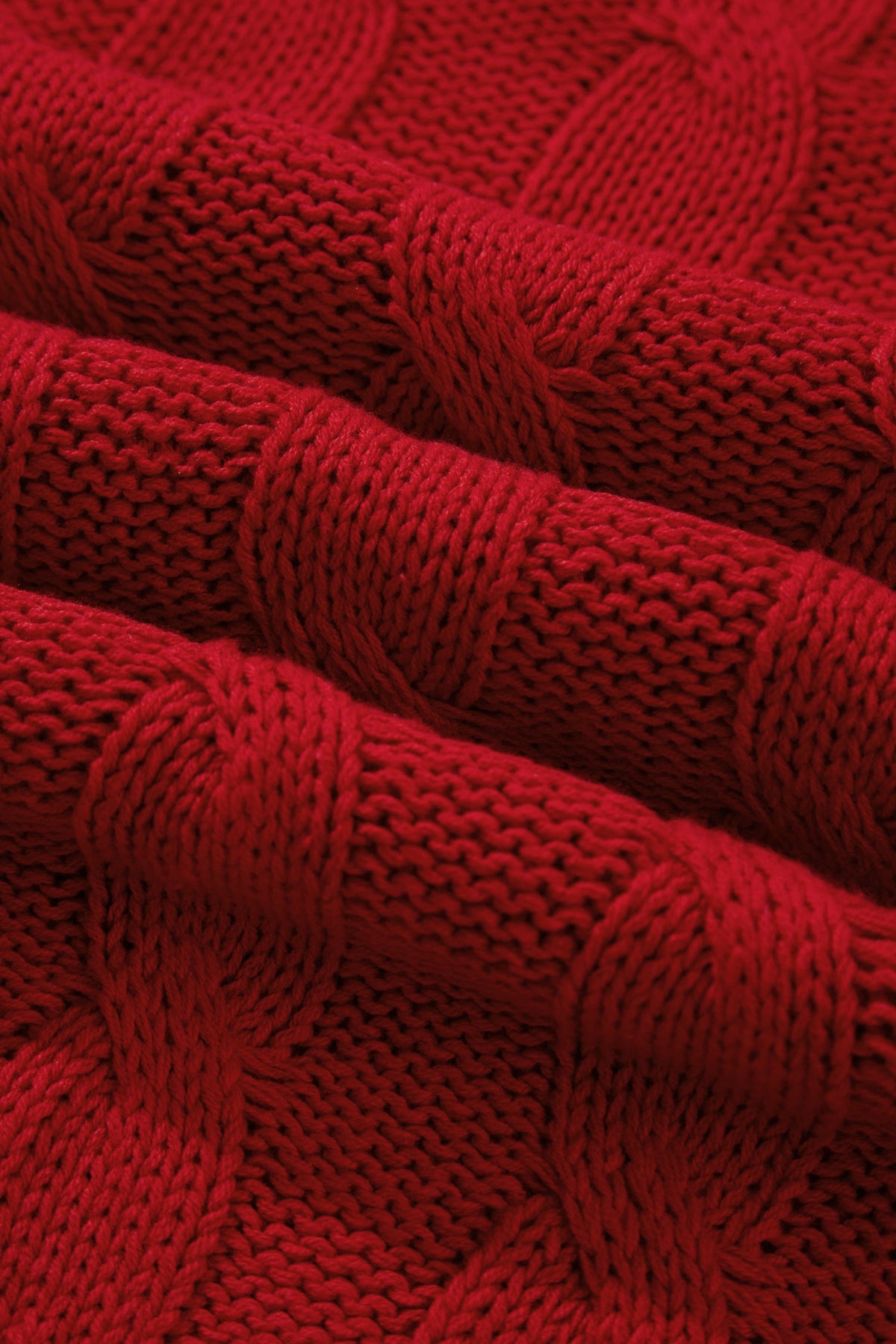 Christmas Falala Embroidered Cable Knit Sweater