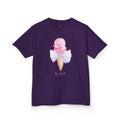 Bee Sweet Preppy Ice Cream Cone with Bow Girls Short Sleeve Youth Hive Tee