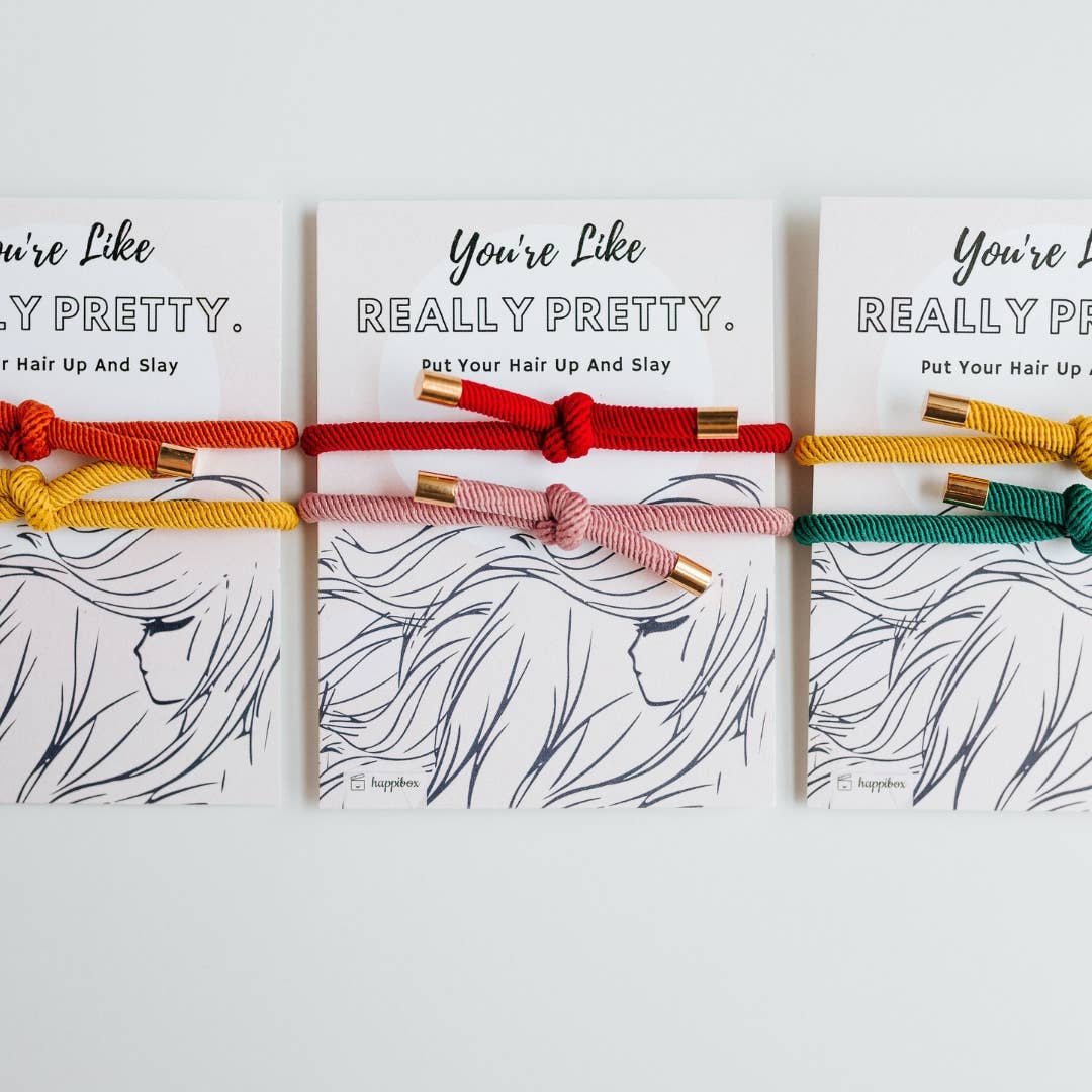 You're Like Really Pretty Elastic Hair Tie Set Gift - Image 2