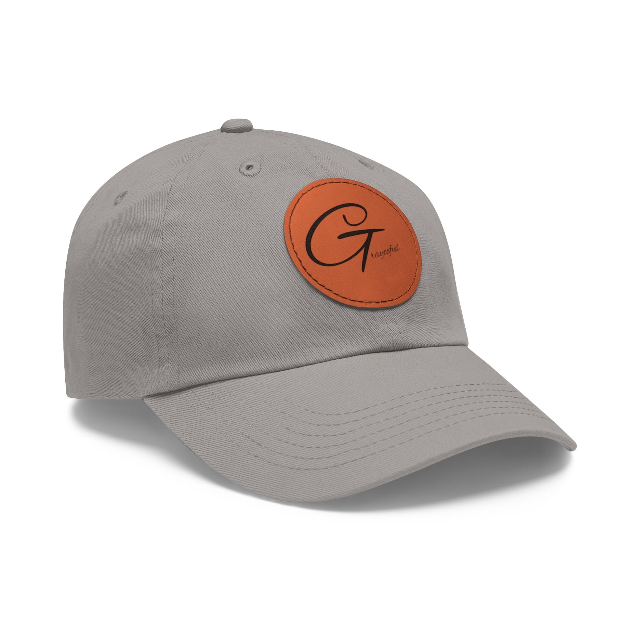 Unstructured Cotton Baseball Cap with Minimalist Leather Patch