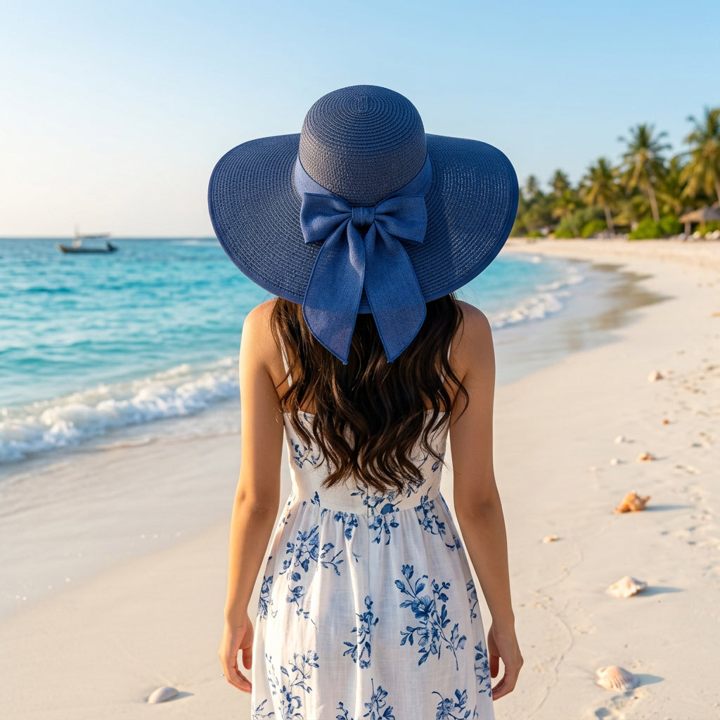 Big Brim Straw Beach Hat – Wide Brim Women’s Sun Hat