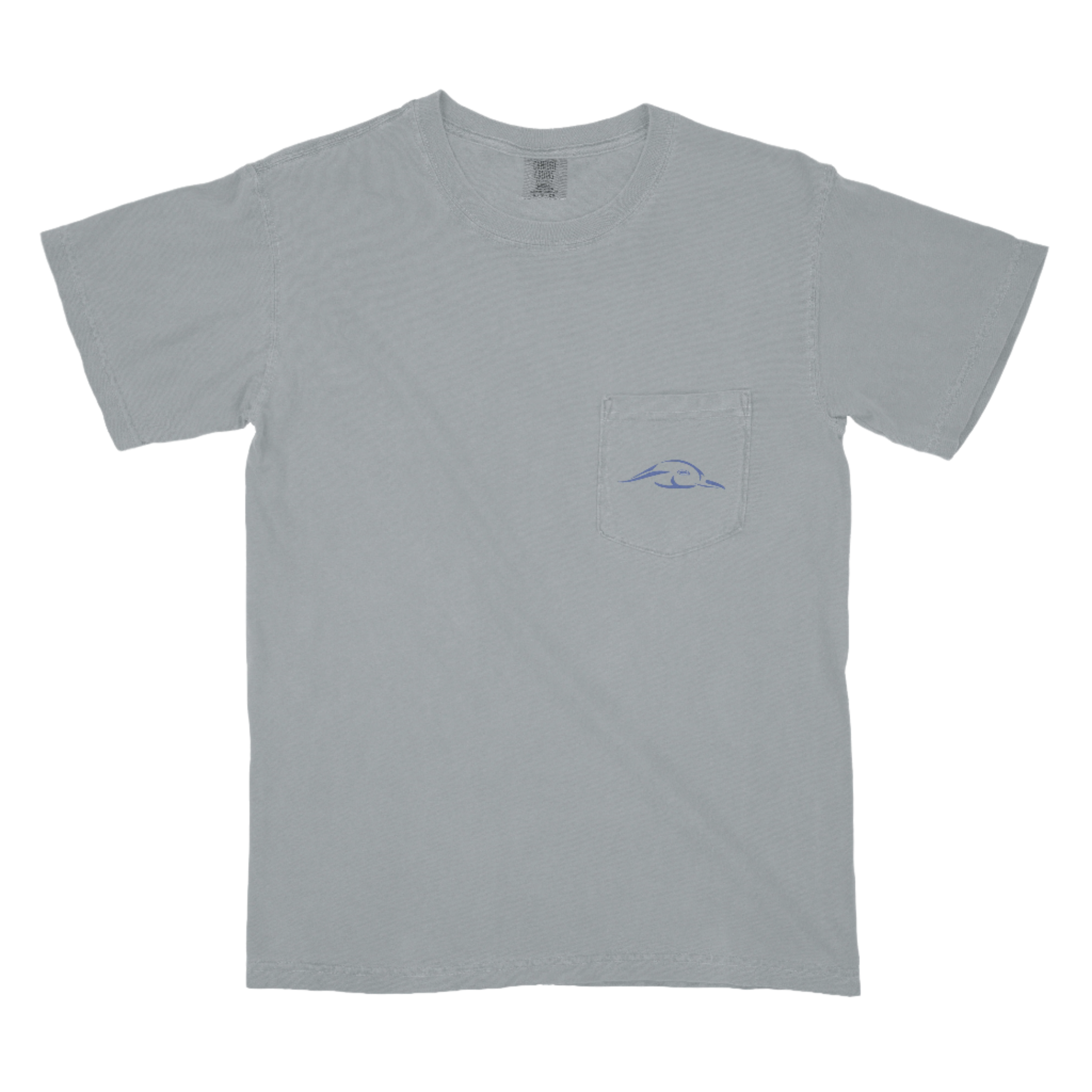 Stars and Stripes Tee - Grey with Pocket