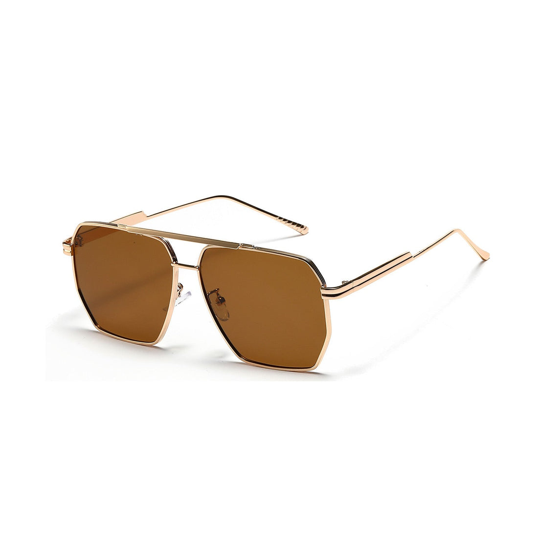 Double Beam Large Frame Sunglasses Retro Modern Eyewear