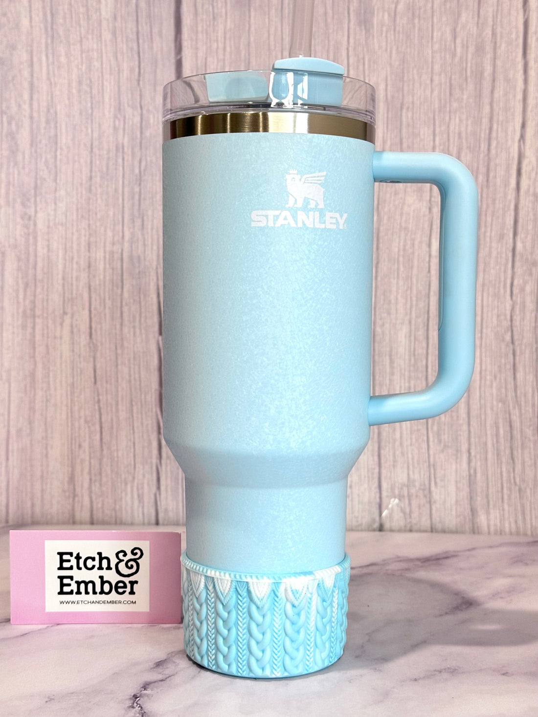 Powder Blue Shimmer Remix MACRAME  Boot