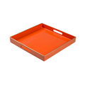 Lacquer Tray with Gold Trim - Orange