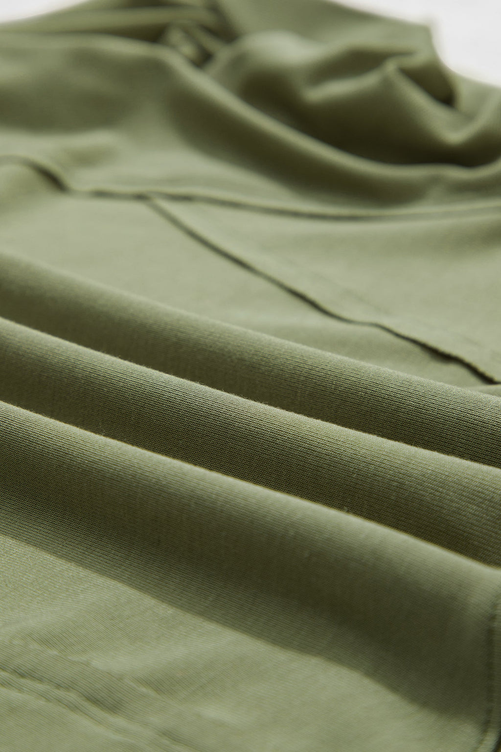 Solid Reverse Seam Paneling Long Sleeve Top