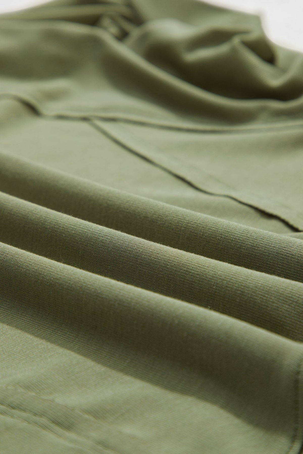 Solid Reverse Seam Paneling Long Sleeve Top