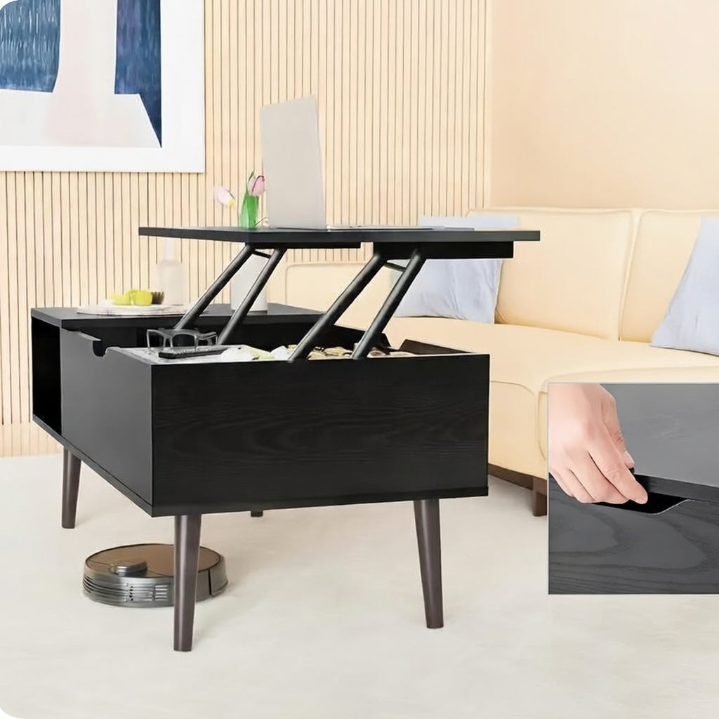 Lift Top Coffee Table with Hidden Storage for Living Room
